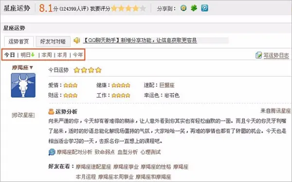 qq空间里的今日运势在哪里看